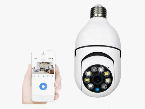 Câmera Ip Segurança Lâmpada Vr360 Panorâmica Espia Wifi V380